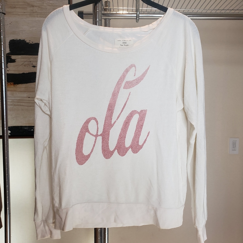 Free People Ola Knit Pullover Sweatshirt XS